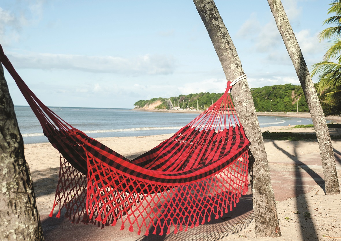 decoração de varanda com rede de descanso