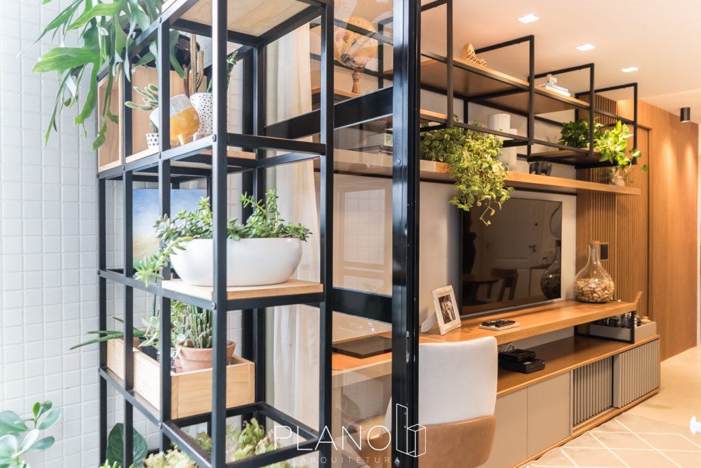 decoração industrial metal vs madeira