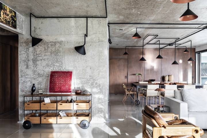 decoração industrial com metal