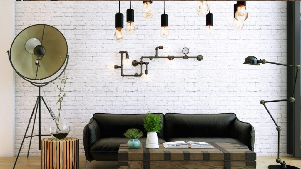 decoração industrial metal vs madeira