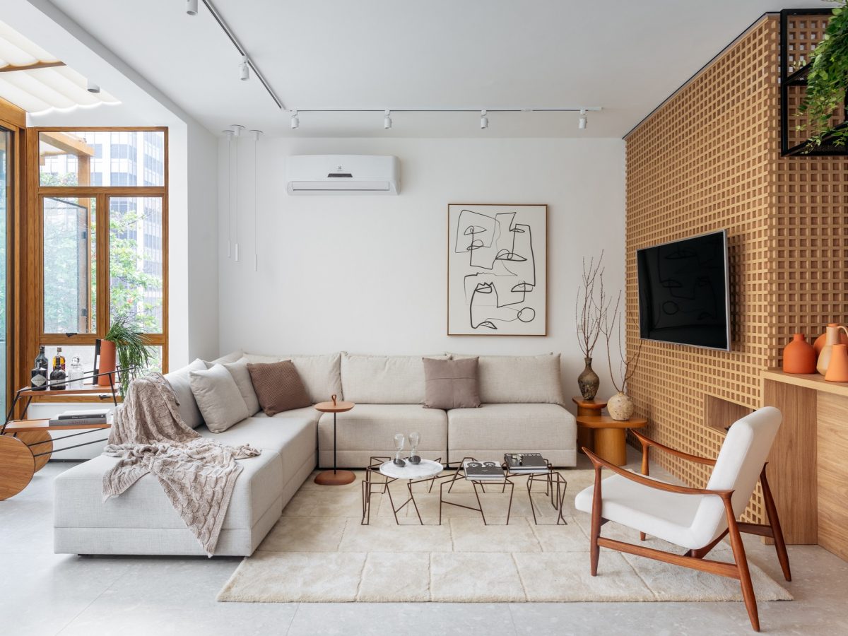 decoração rústica moderna para sala