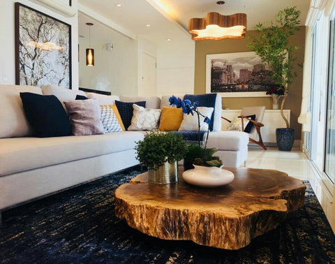 decoração rústica moderna para sala