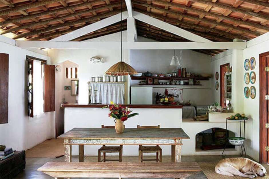 como escolher a madeira ideal para decoração rústica de casa de campo