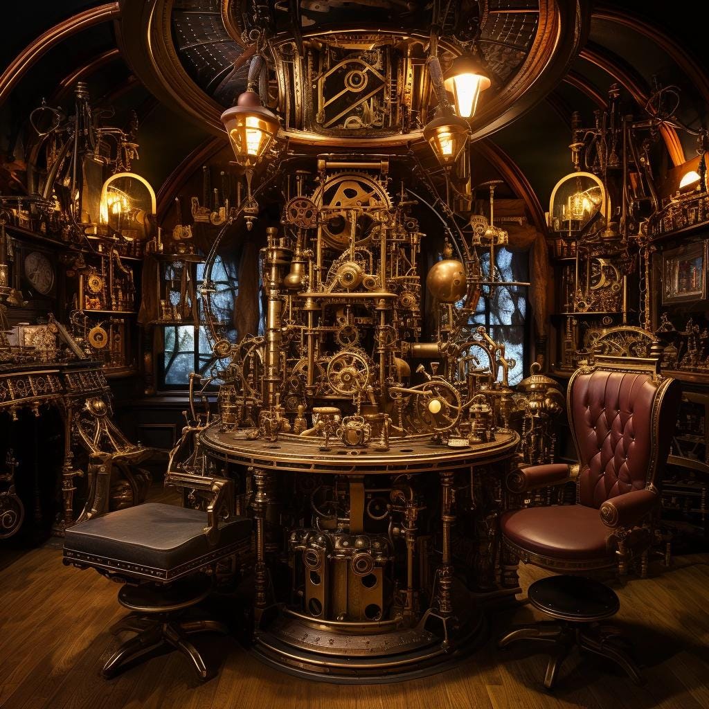 decoração steampunk