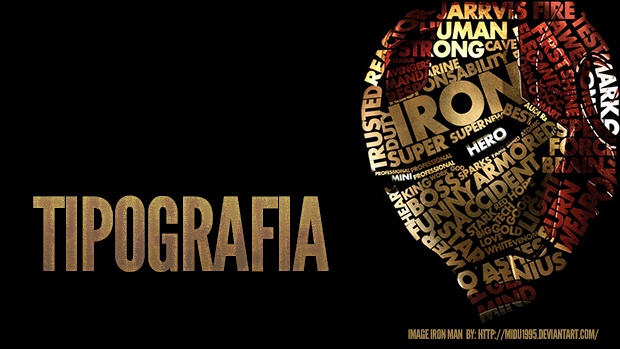 tipografia em interiores