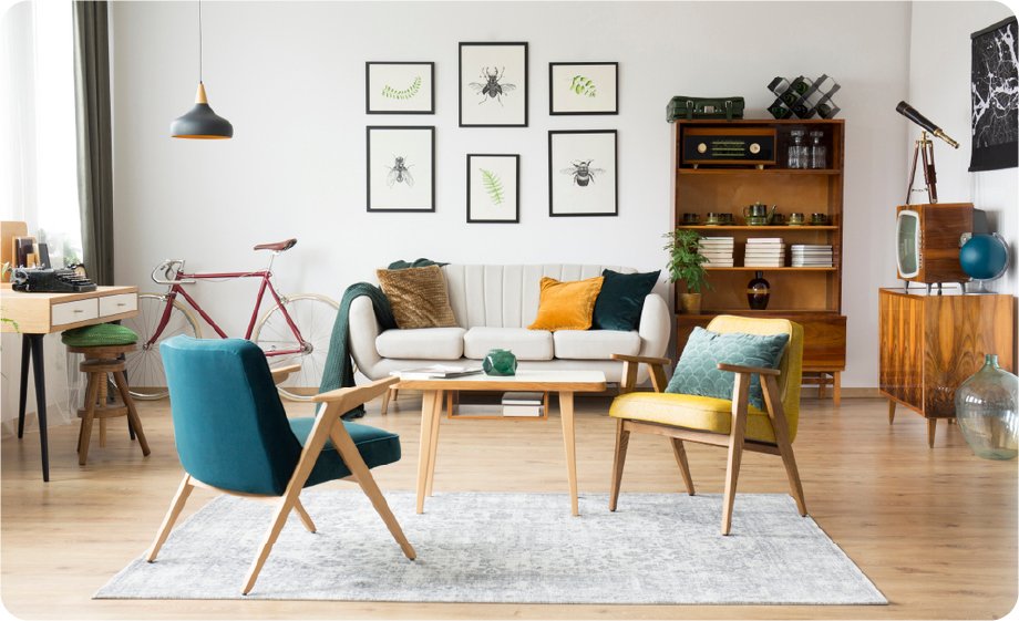 ideias de decoração vintage para sala pequena