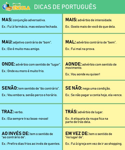 dicas de portugues para concursos