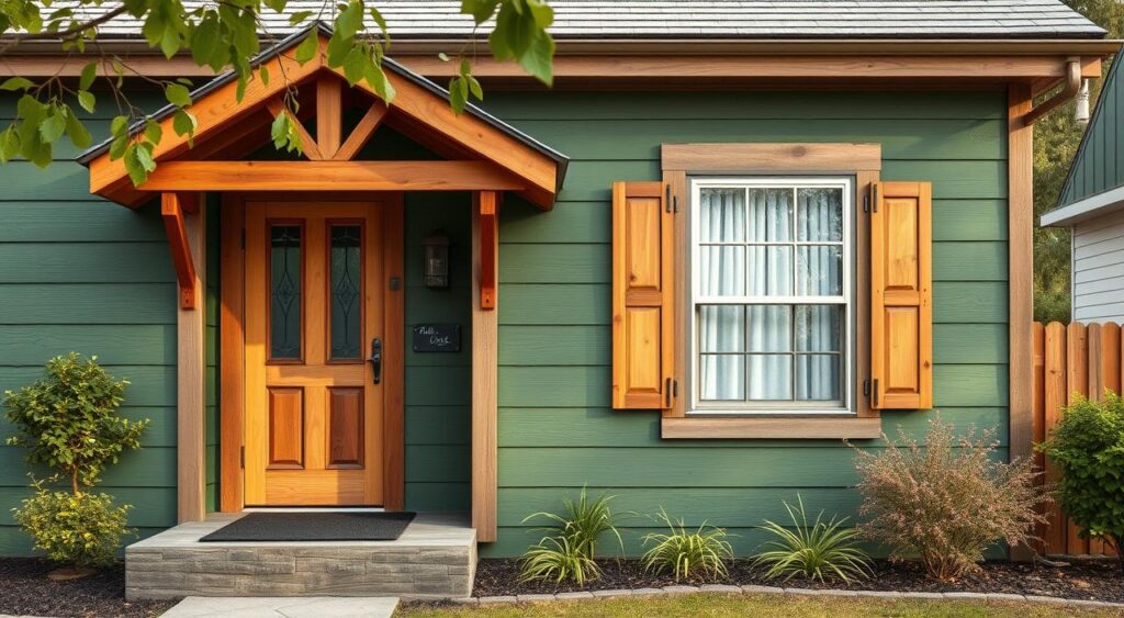 como usar tons terrosos na fachada