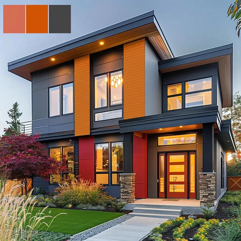 como usar tons terrosos na fachada