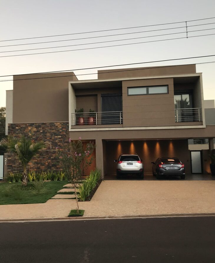 ideias de cores para fachada de casa moderna