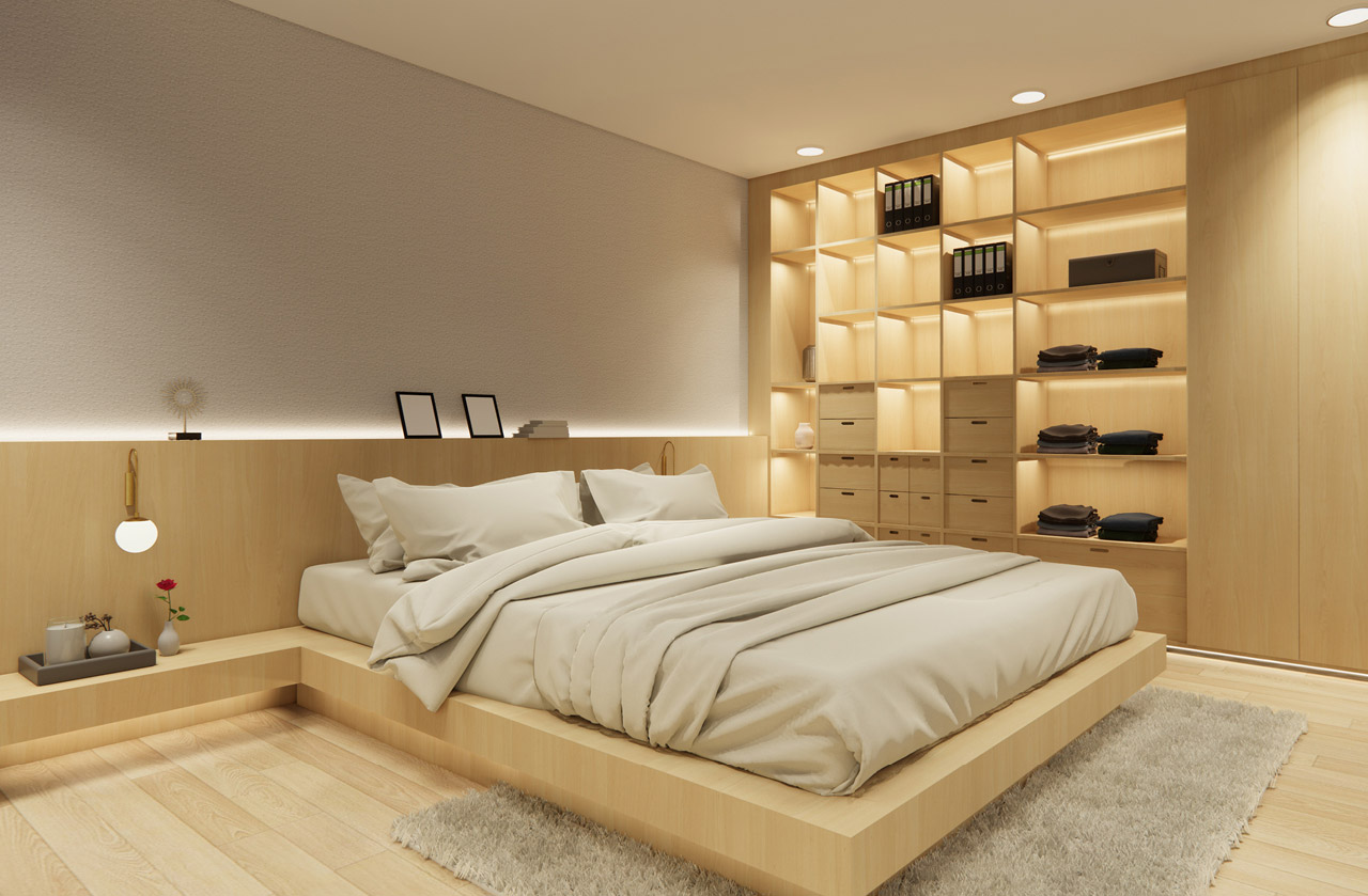 dicas iluminação quarto pequeno