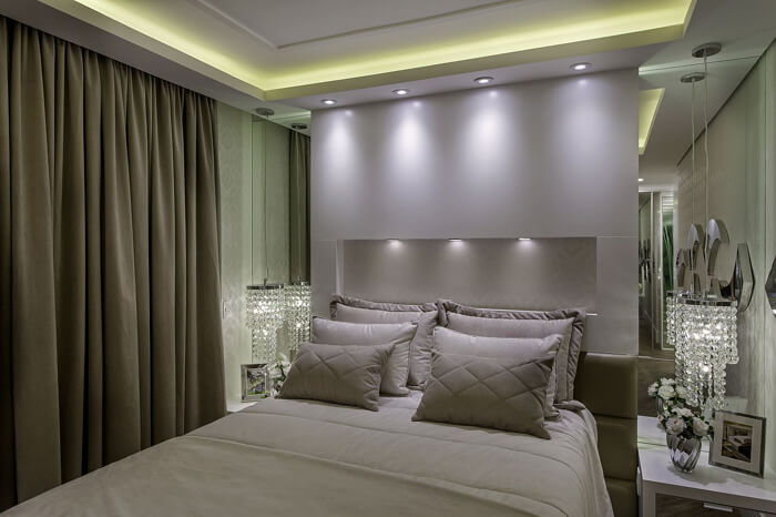 iluminação de armário quarto