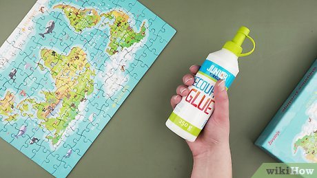 cola para quebra cabeça com brilho