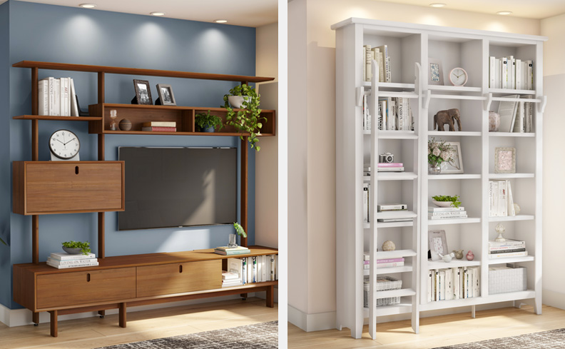 Estantes com nichos: Funcionalidade e estilo para seu lar