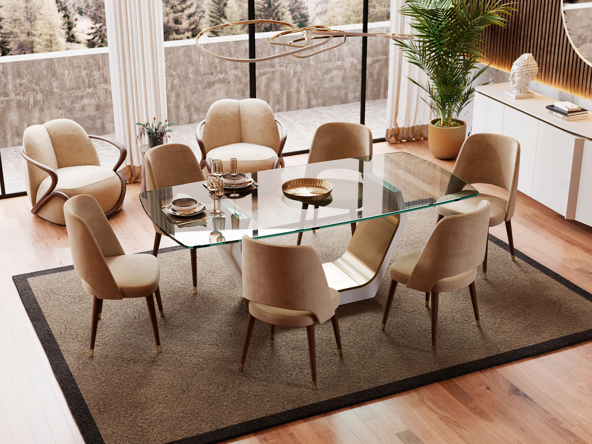 dicas para escolher a melhor mesa de jantar de vidro