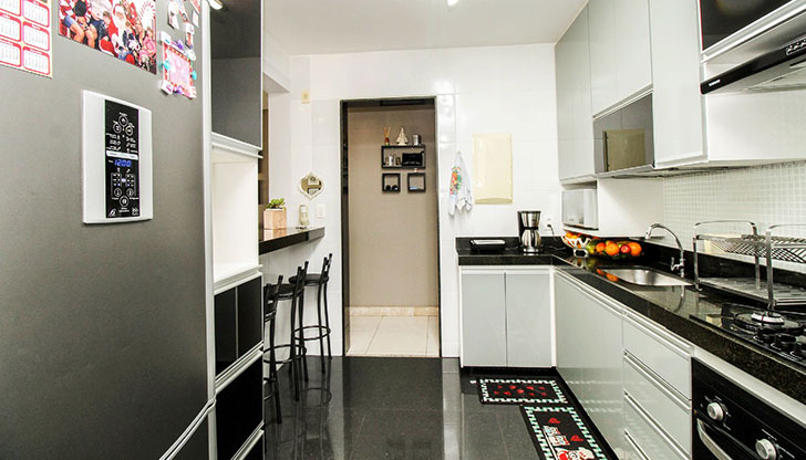 Como planejar o triângulo de trabalho em cozinhas estreitas