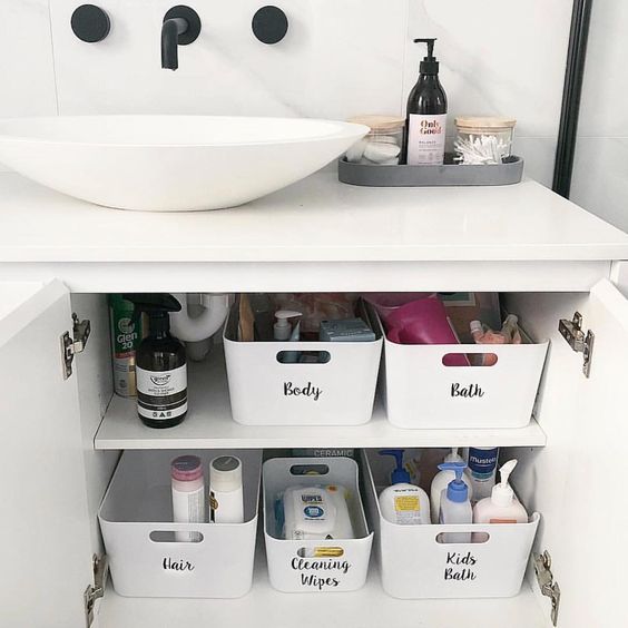 dicas para manter o banheiro organizado