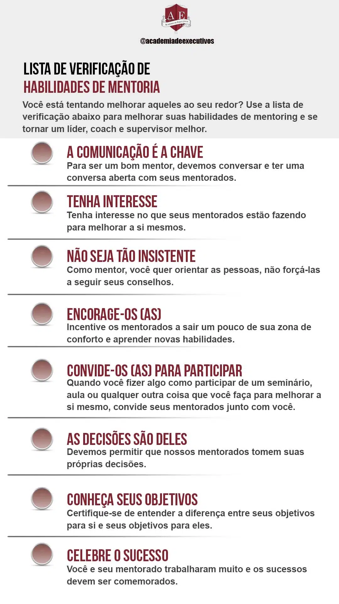 dicas para ser um bom mentoreado