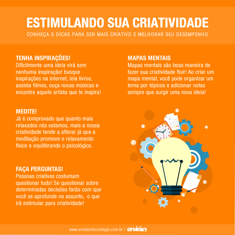 dicas para ter mais criatividade no trabalho