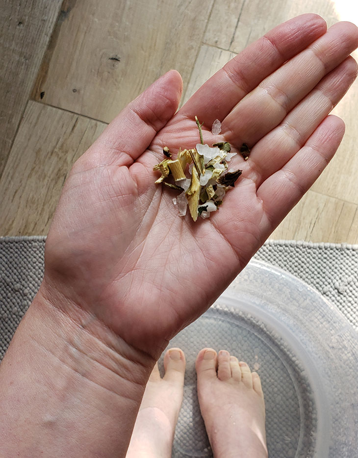 esfoliante para os pés caseiro