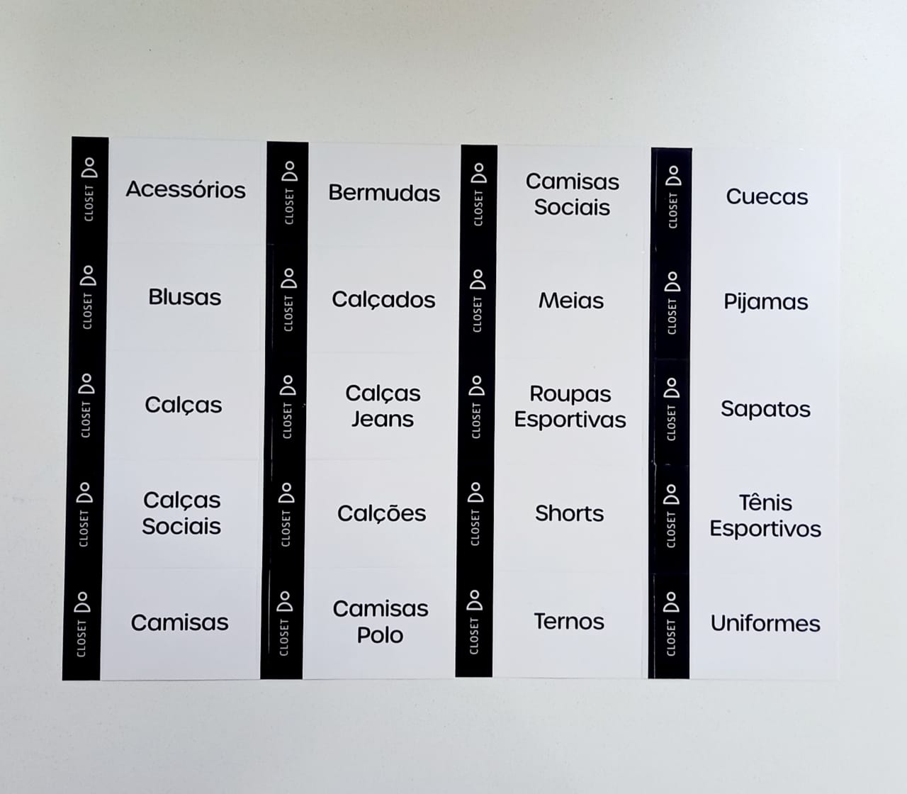 como usar divisórias de gaveta no closet