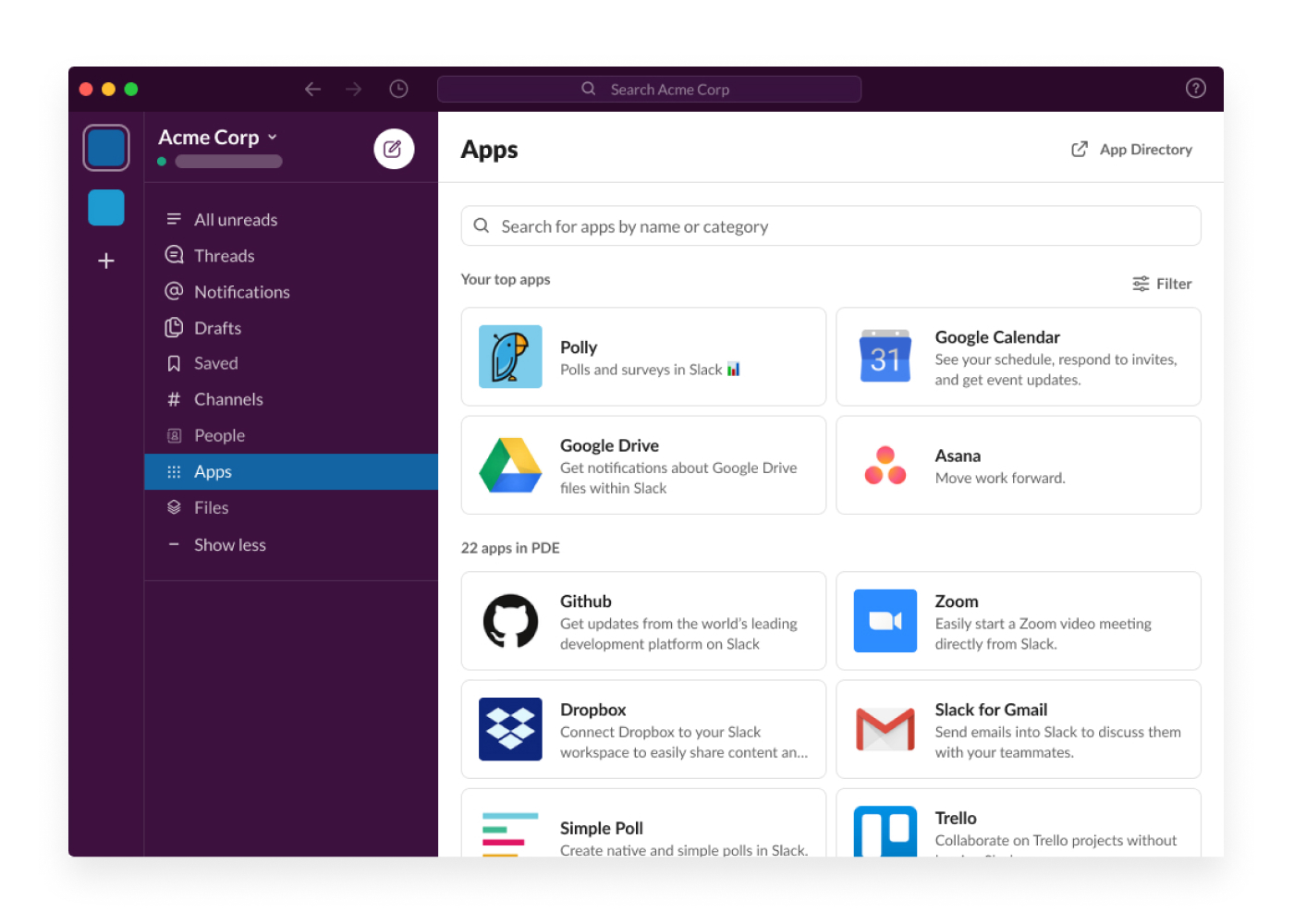 Como configurar canais no Slack