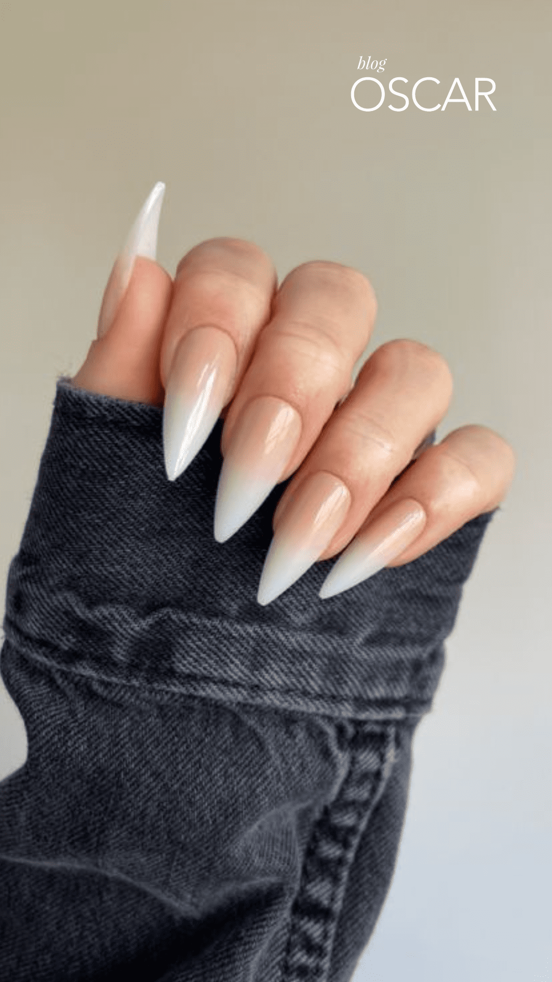 formato de unha stiletto