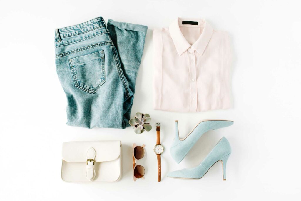 erros comuns em fotos flat lay de roupas