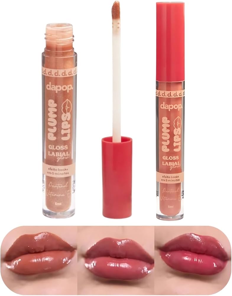 gloss com efeito plumping