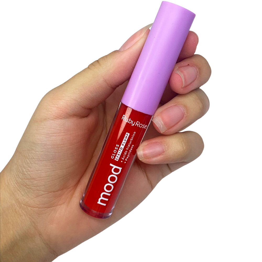 gloss com efeito plumping