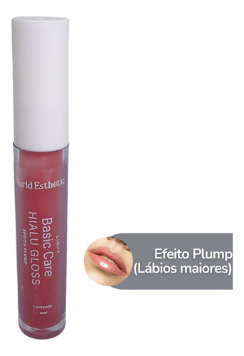 gloss com efeito plumping