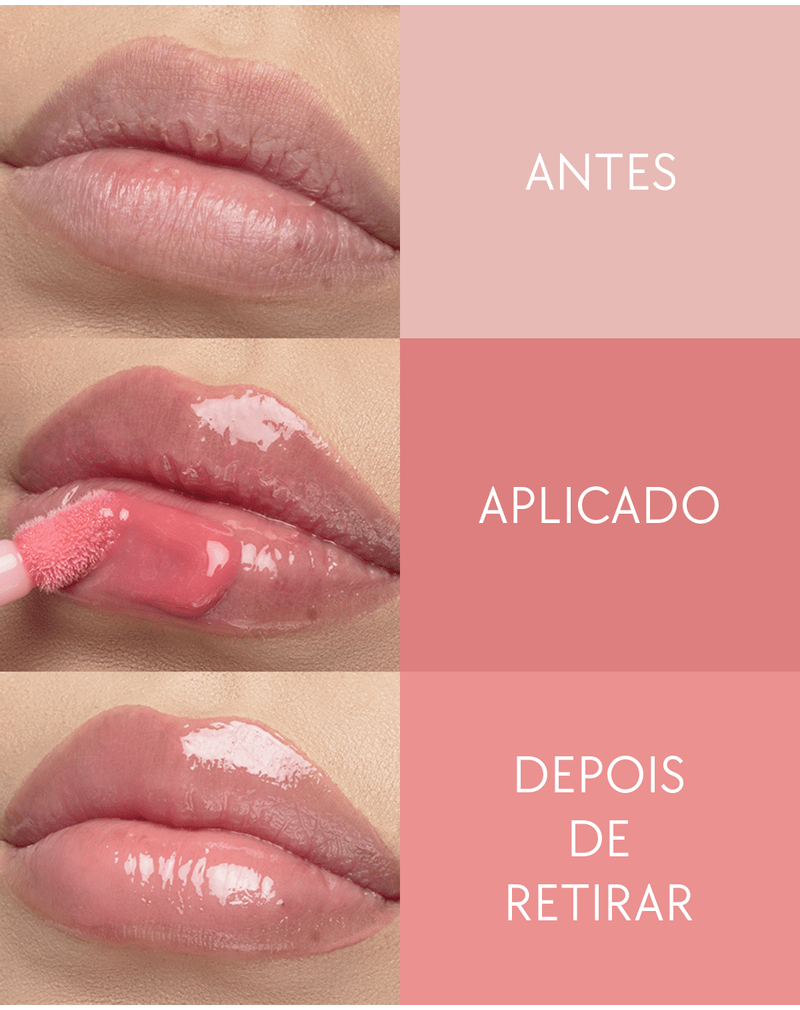 gloss com efeito plumping