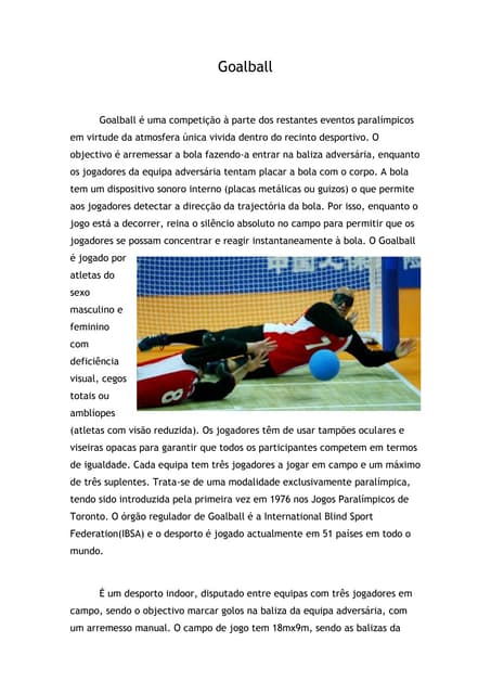 Penalidades no Goalball: Como Evitar Infrações e Garantir o Jogo Limpo