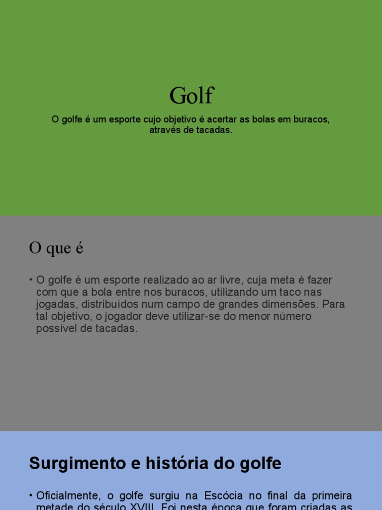 Golfe Olímpico: A Trajetória do Esporte nos Jogos