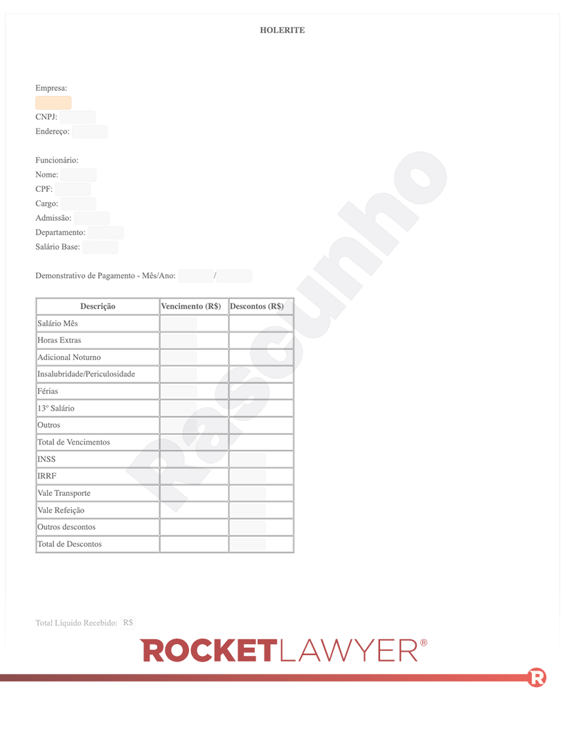 melhores modelos de holerite para baixar