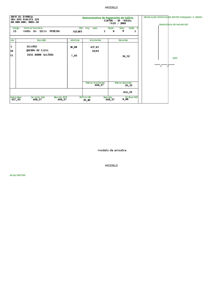 erros comuns ao preencher holerite