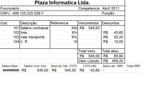 holerite excel vs pdf qual escolher