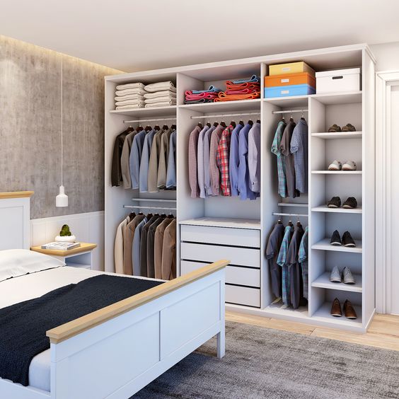 como fazer closet aberto com canos pvc