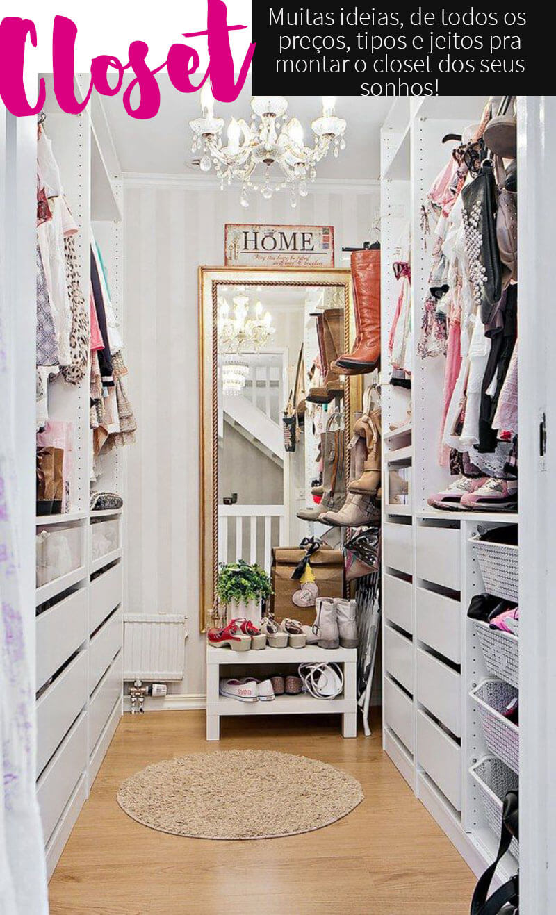 quanto custa montar um closet aberto barato