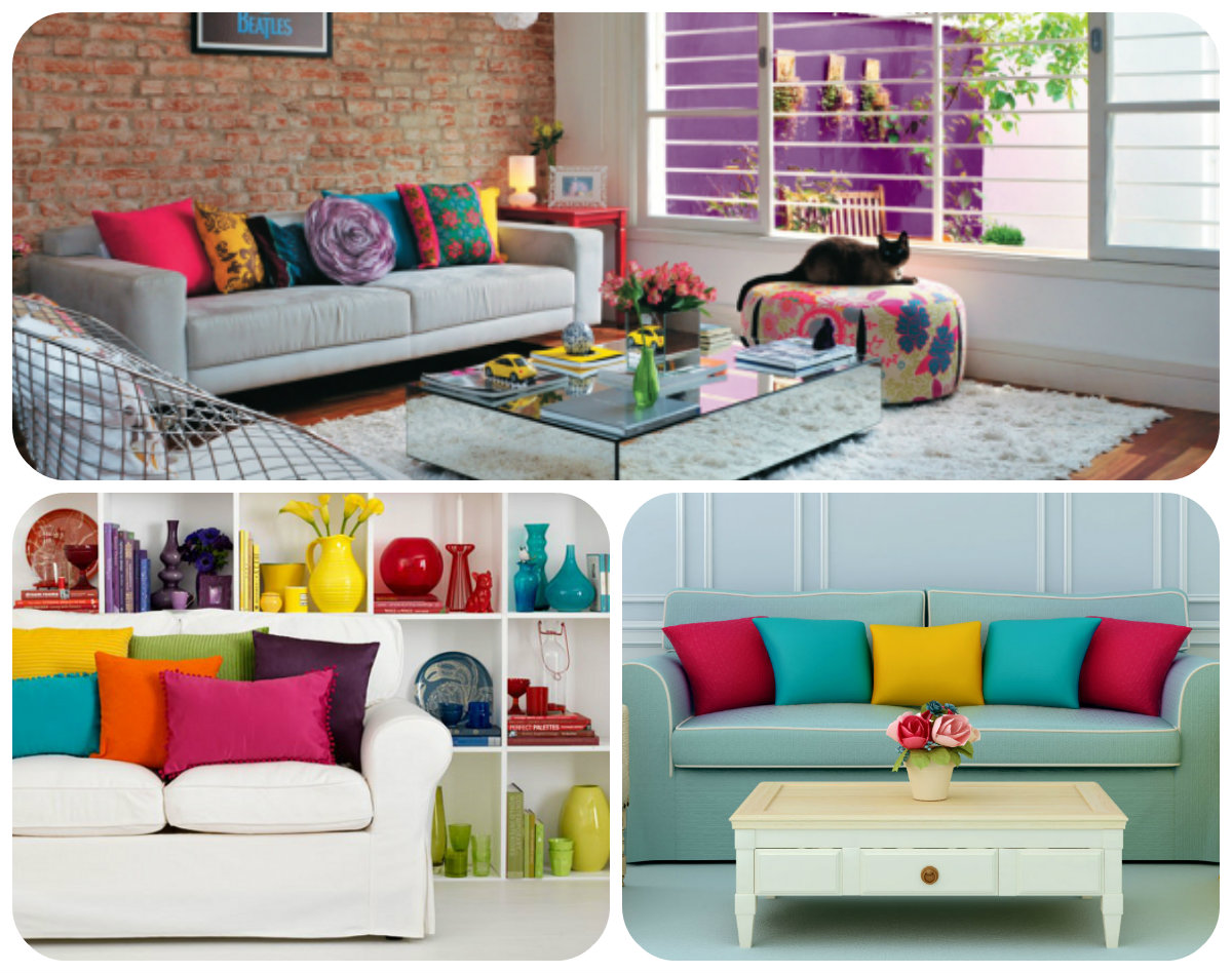 erros comuns ao usar almofadas coloridas na decoração