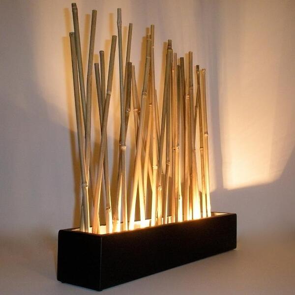 ideias de decoração com bambu