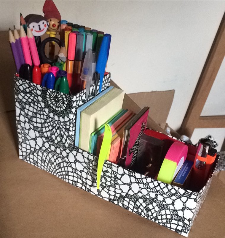 decoração de festa infantil com caixas de papelão