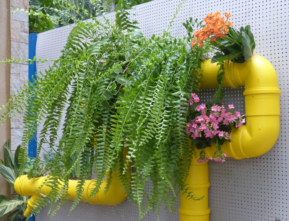 ideias de decoração com canos de pvc