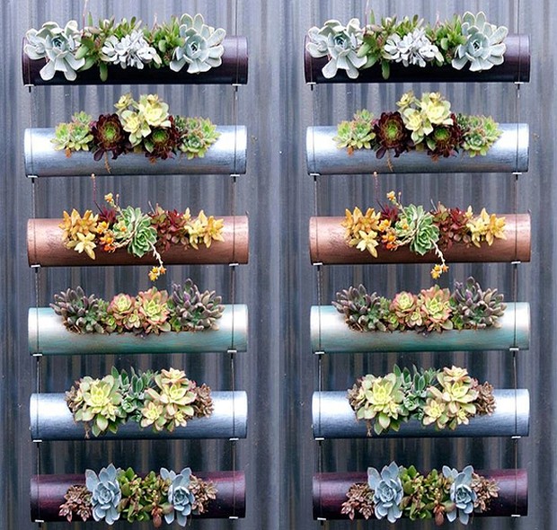 ideias de decoração com canos de pvc