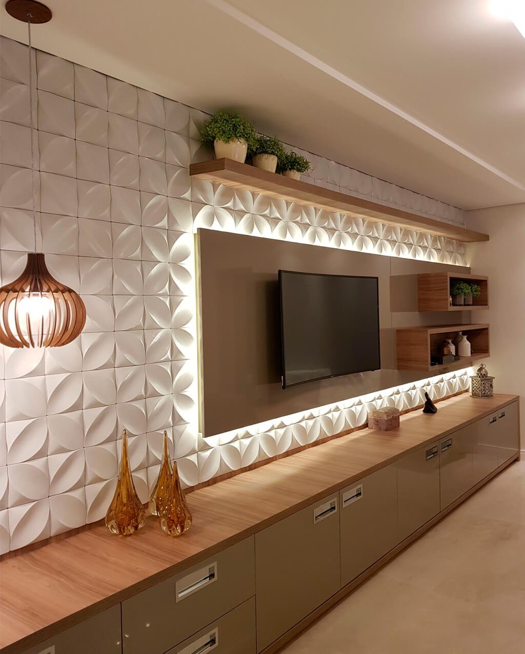 ideias de decoração com fita de led