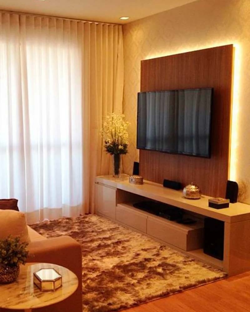 ideias de decoração com fita de led