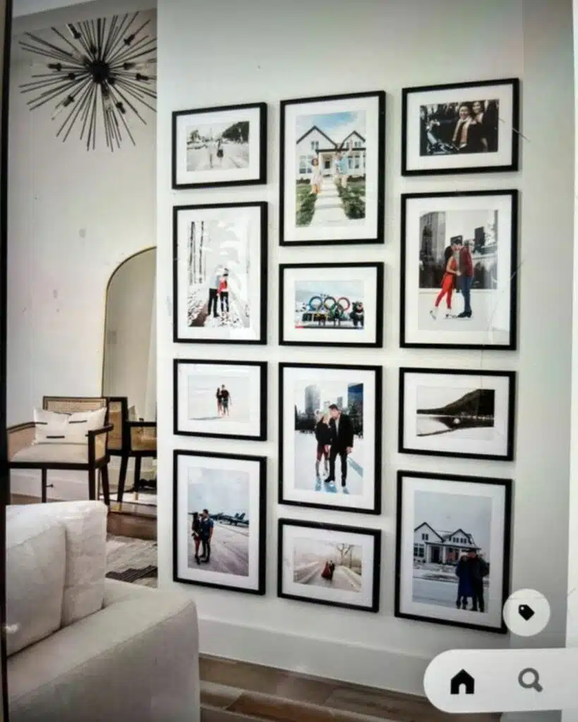 ideias criativas para decorar parede com fotos