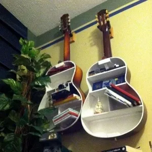 ideias de decoração com instrumentos musicais