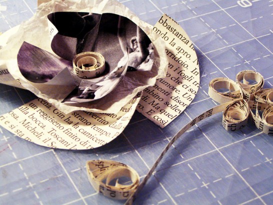 ideias de decoração com jornal velho