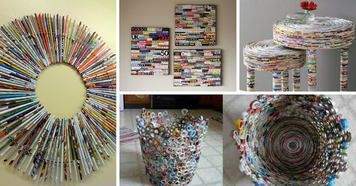 Como Fazer Cestas Organizadoras de Jornal Passo a Passo